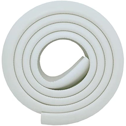 M2cbridge L Shape Extra Thick Furniture Table Edge Protectors Foam Baby Safety Bumper Guard 2 M (Off White with 4 Corners)