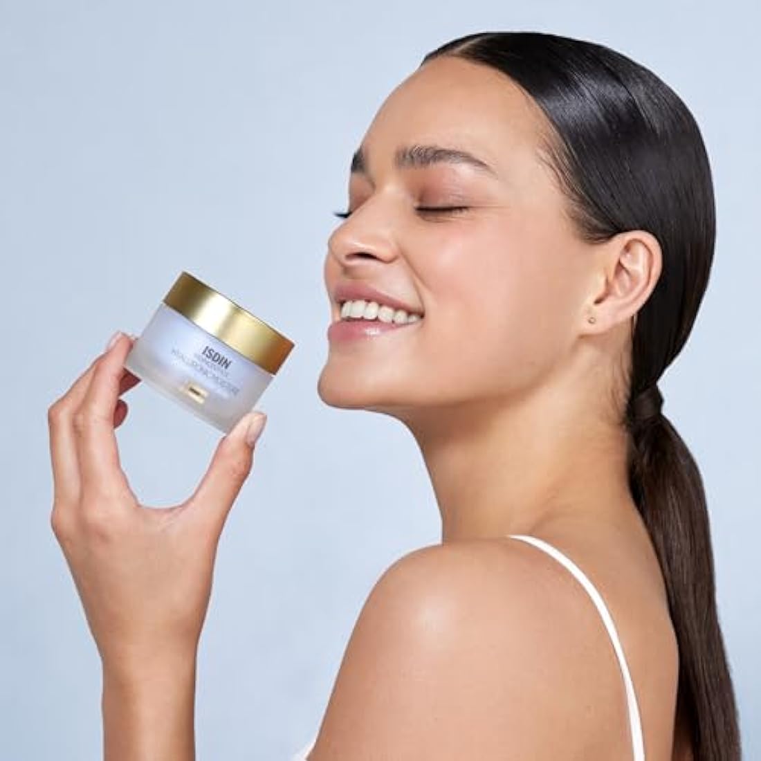 ISDIN Isdinceutics Hyaluronic Moisture Cream (Normal/Dry Skin) 50ml | Lightweight hyaluronic acid facial cream for normal to dry skin