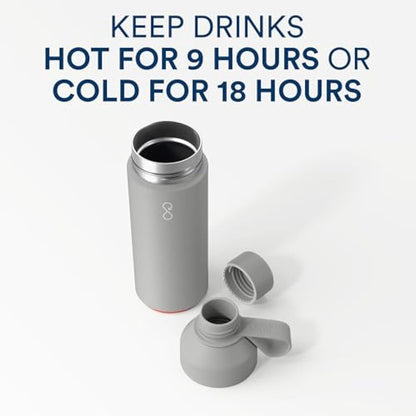 Ocean Bottle - Recycled Stainless Steel Bottle - Eco-Friendly & Reusable (Original 500ml, Rock Grey)