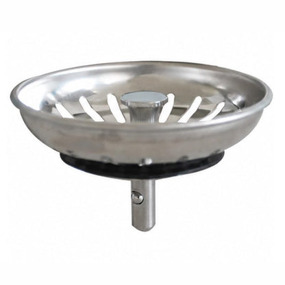 WaiiHO 036 Stainless Steel Kitchen Sink Strainer, 83mm Diameter, with Rubber Seal, 2 Pack