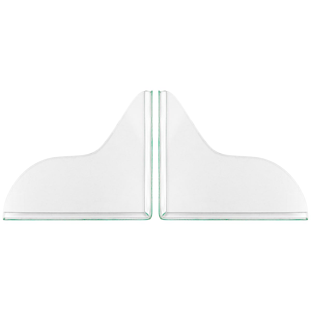 ANCLLO 2Pcs Shower Splash Guard Self- Adhesive Transparent Shower Water Guard Bath Corner Water Splash Guard to Keep Water in Shower for Washbasin