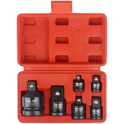 DAYUAN 6pcs Impact Socket Adapter Set, Chrome Molybdenum Steel Adaptor Reducer 1/4 3/8 1/2 3/4 Inch Square Drive Female to Male