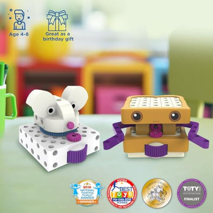 Thames & Kosmos Kids First Coding & Robotics, Kids Science Kit, Learning Resources for Coding and Physical Engineering, STEM Toys for Science Experiments, Age 4-8