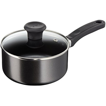 Tefal Delight 5 Piece Non Stick, Aluminium, All hobs Compatible excluding Induction, Black B470S544