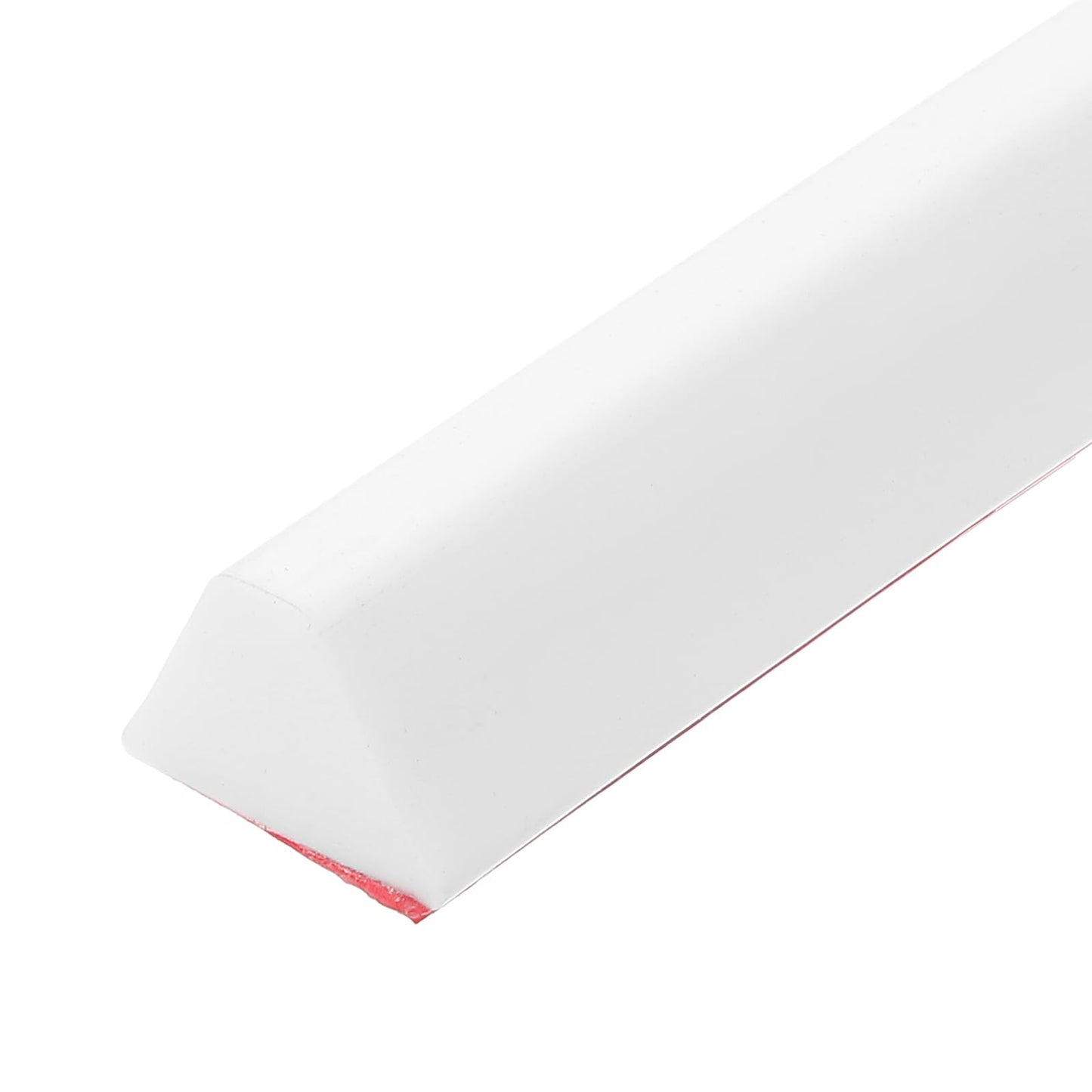 sourcing map Collapsible Shower Barrier, 98 Inch Silicone Water Splash Guard Strip 0.6 Inch W 0.4 Inch H Self Adhesive Water Stopper Barrier Dry and