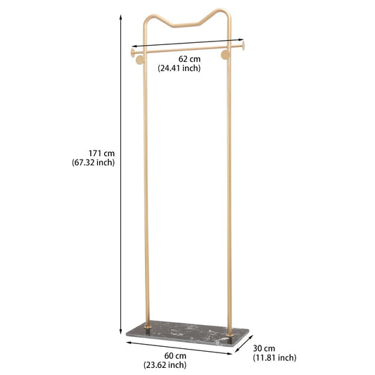 Cre Cra Marble Clothes Rack, Metal Coat Rack, Clothes Rail, Corner Coat Rack, Multifunctional Freestanding Clothes Rack, Clothes Rack