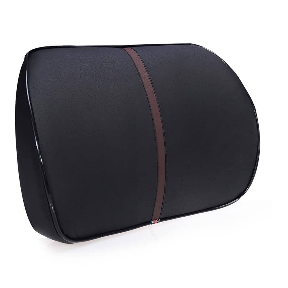 HUARXUNEG Comfortable lumbar support pillow with ergonomic design and memory foam, back support for back pain relief, suitable for office chairs