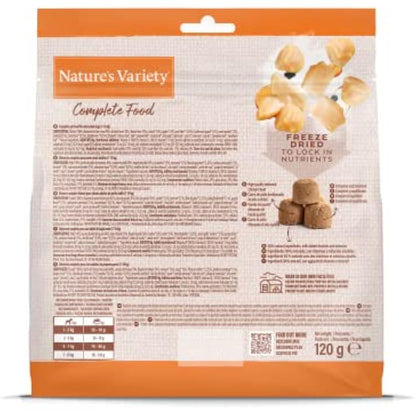 Nature's Variety Complete Freezed Dried Food Chicken for Dogs Mini & Small - Case 7 x 120 g