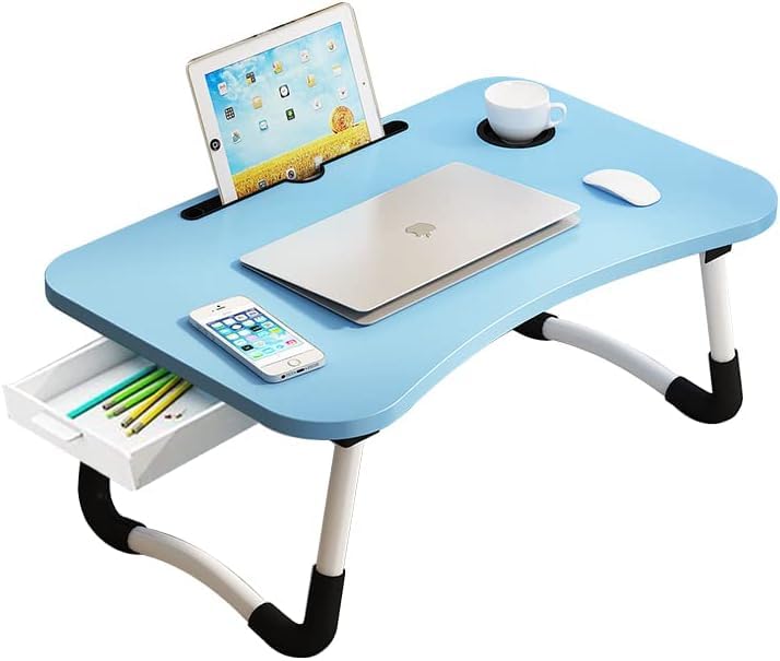 Supreme Supplies Premium Laptop Bed Table for Ultimate Comfort and Efficiency, Foldable Lap Desk For Bed and Sofa Breakfast Bed Tray
