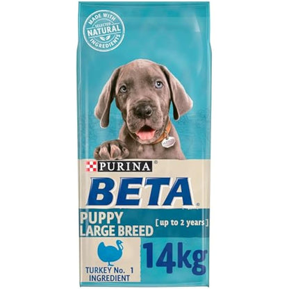 Beta Puppy Large Breed Rich In Turkey, Dry Dog Food 14Kg