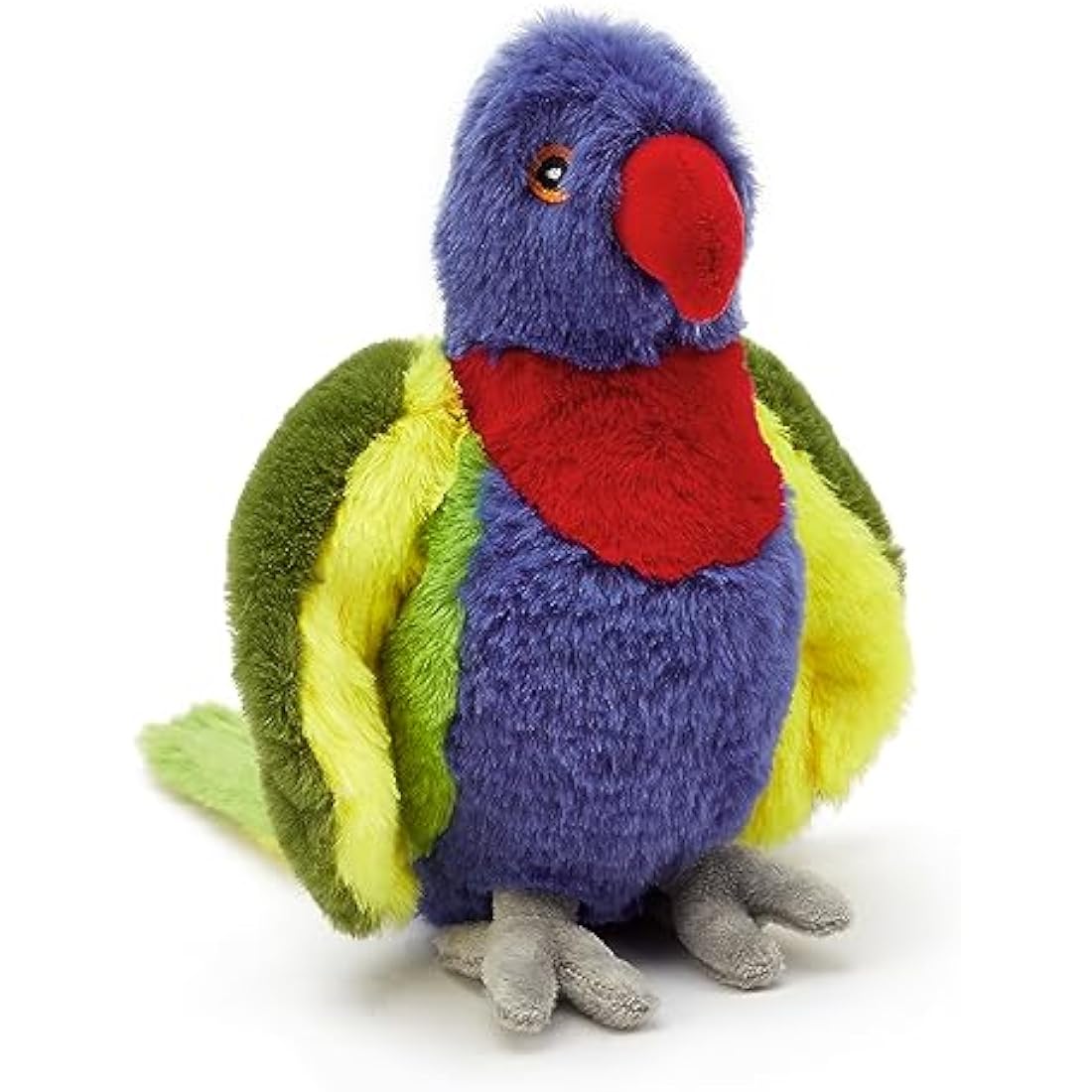 Zappi Co Ultra Soft Rainbow Lorikeet Plush Toy (21 cm Length) - 100% Recycled, Eco-Friendly, Newborn Gift, Realistic Lifelike