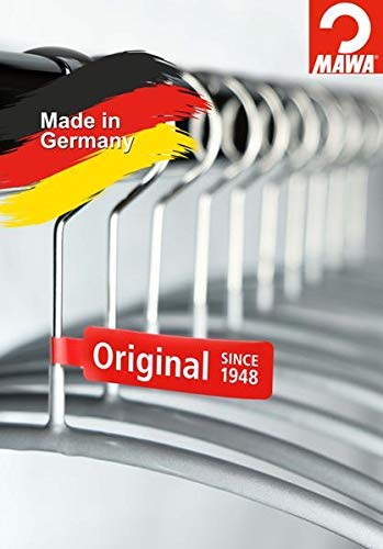 MAWA Hanger for Trousers, KH, Set of 10, Hangers for Clothes, Space Saving and Non-Slip, Perfect for Jeans, Fabric and Suit Pants