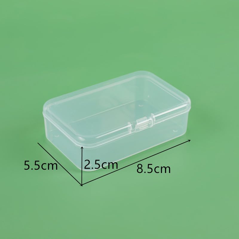 Wanyidaxing 10-pack of small clear plastic storage containers, small plastic containers with lids, jewelry, crafts, hardware