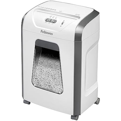 Fellowes Paper Shredder for Home Office Use - 12 Sheet Cross Cut Paper Shredder for Deskside Use - FS-12C Home Shredder with 19L Pull-out Bin - 20 Minute Run-Time - High Security P4 - Amazon Exclusive