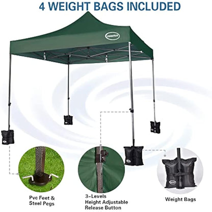 MAXIMUS® Heavy Duty Gazebo 3m x 3m commercial Gazebo Market Stall Pop Up Tent With 4 Sides (Green)