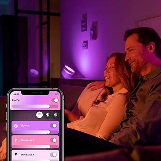 Philips Hue Iris White and Colour Ambiance Table Lamp Smart Lighting. [White] with Bluetooth. Works with Alexa, Google Assistant and Apple HomeKit, 1 Count (Pack of 1)
