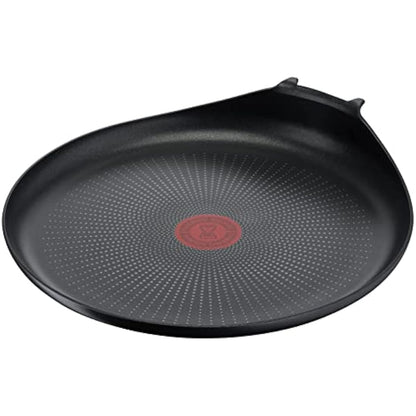 Tefal Ingenio L1461004 L1461004 Crepe Pan, 27 cm, Non-Induction, Non-Stick Coating, Stackable, Dishwasher-Safe, Easy Plus, Black