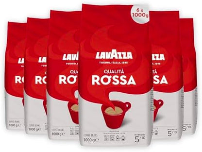 Lavazza Qualita Rossa Coffee Beans, 1 kg, 6