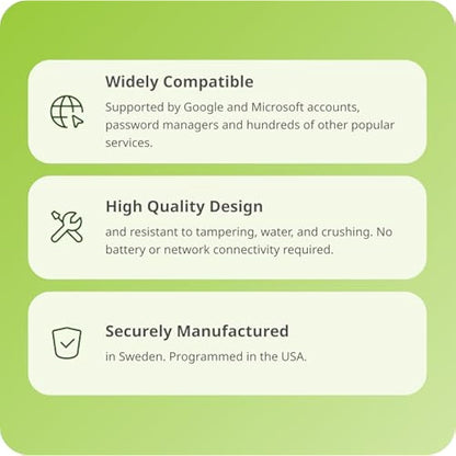 Yubico - YubiKey 5C Nano - Two-factor authentication (2FA) security key, connect via USB-C, compact size, FIDO certified - Protect online accounts