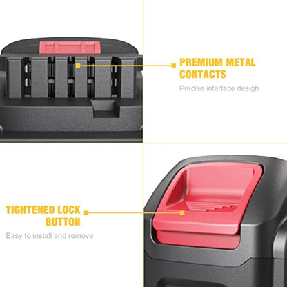 Waitley 18V 5.0A DCB184 Replacement Battery Compatible with Dewalt 18V Series Cordless Power Tools…