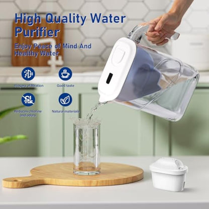 WaterJingYi Water Filter Cartridges Compatible with Brita® Maxtra Pro® All-in-1 and Maxtra+® Plus,Replacement for Brita® Marella® Jug Kettle and Tank, Reduce PFAS, PFOA/PFO, 12 Pack