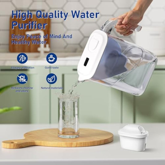 WaterJingYi Water Filter Cartridges Compatible with Brita® Maxtra Pro® All-in-1 and Maxtra+® Plus,Replacement for Brita® Marella® Jug Kettle and Tank, Reduce PFAS, PFOA/PFO, 12 Pack