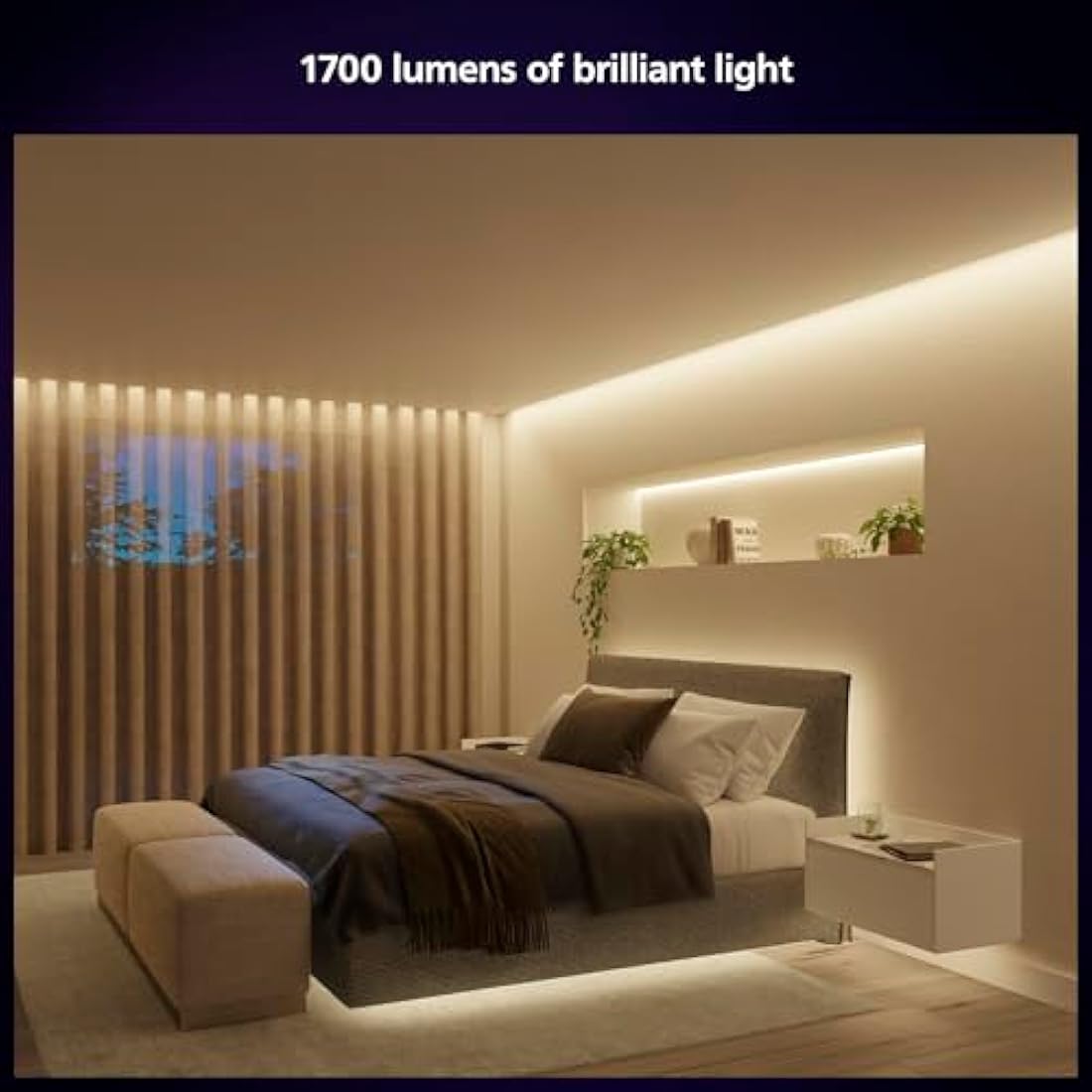 Philips Hue Indoor 10-Meter Smart LED Solo lightstrip (Non Extendable) - 1 Pack - Control with Hue App - Works with Alexa, Google Assistant and Apple HomeKit, Plug Type G [Energy Class G]