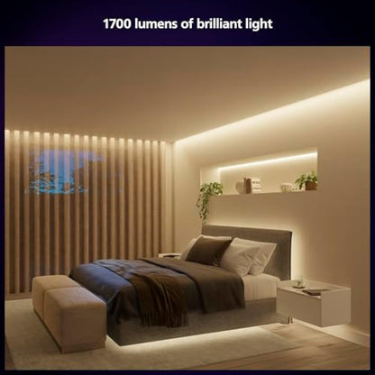 Philips Hue Indoor 10-Meter Smart LED Solo lightstrip (Non Extendable) - 1 Pack - Control with Hue App - Works with Alexa, Google Assistant and Apple HomeKit, Plug Type G [Energy Class G]