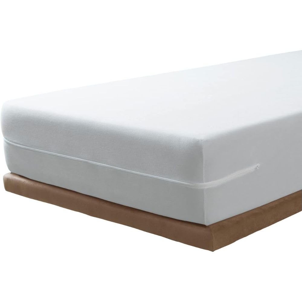 SAVEL - Mattress Encasement (90x190/200 cm) Single Size | Adjustable and Elastic | Absorbent Mattress Protector - White