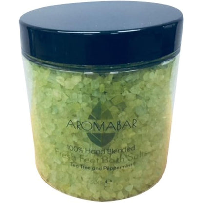 Spa Foot Pamper Kit includes Foot Massage Oil, Fresh Feet Salts Soak, Dead Sea Scrub & Wooden Foot Massager