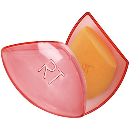 Real Techniques Miracle Complexion Makeup Sponge for full cover foundation with Travel Case (Packaging and Colour May Vary)