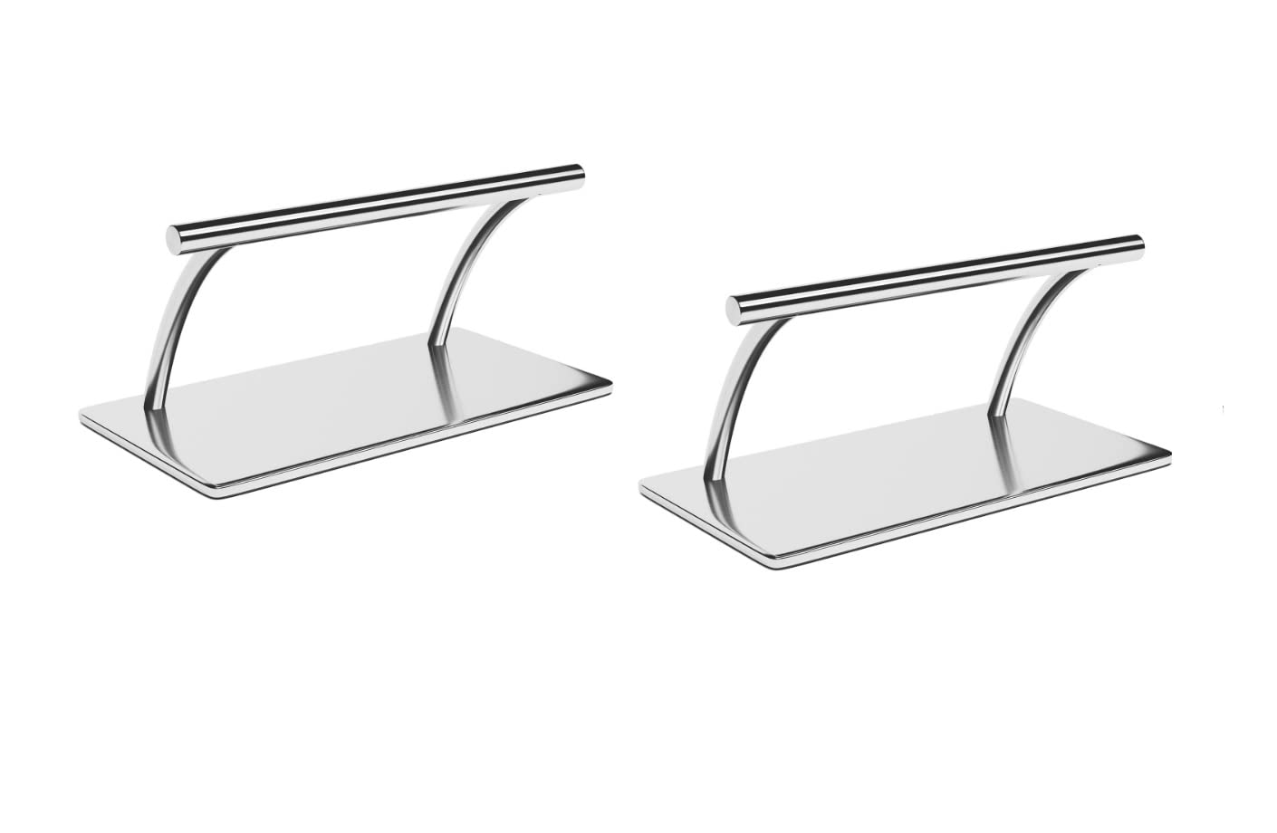 2 x Salon Chair Footrest Stainless Steel Foot Rest for Beauty Industry, Stainless Steel Footrest Barbers Hairdressing Chair Salon Equipment Foot Rest