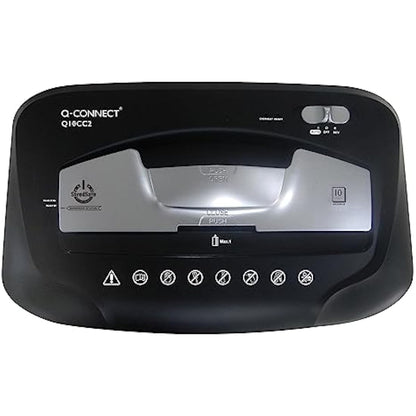 Q-Connect Cross Cut Paper Shredder Q10CC2, Black