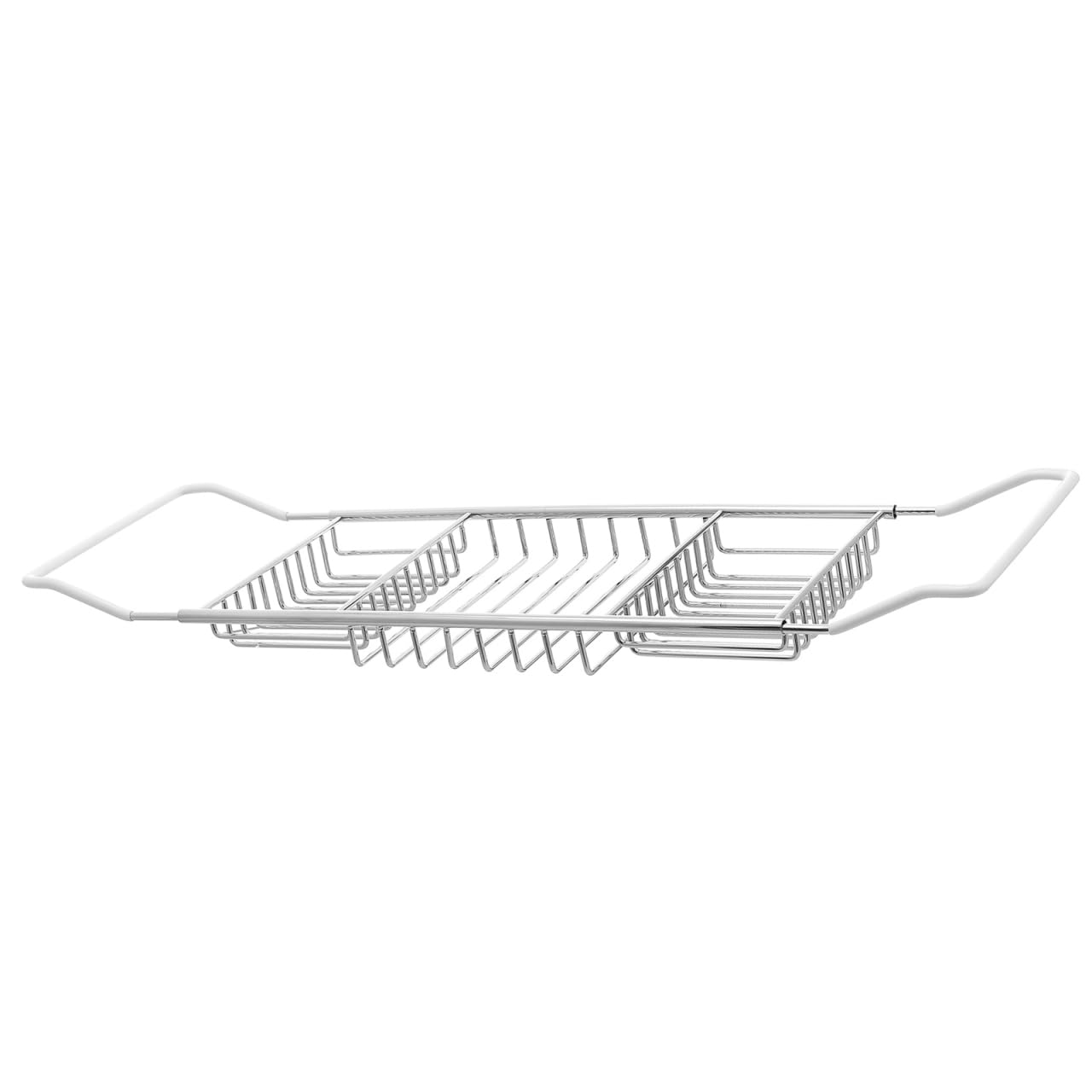 Cabilock Stainless Steel Telescopic Bathtub Rack Non-slip Design Expandable Bath Tray for Phone and Accessories for Home Use in Bathrooms