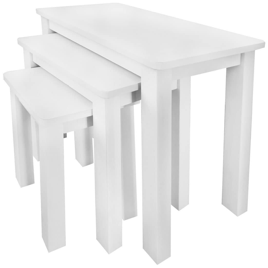 Aurotrice Nest of Table set of 3 Tables Side End Coffee Table for Home Office Living Room