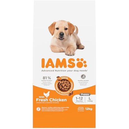 IAMS Puppy Large Dry Dog Food Chicken 12kg