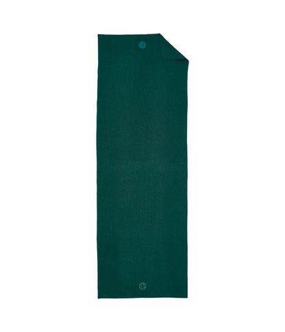 Manduka Yogitoes Yoga Towel for Mat, Non-Slip and Quick Dry for Hot Yoga with Rubber Bottom Grip Dots,Thin and Lightweight, 71 Inches, Deep Sea
