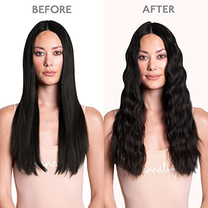 WENNALIFE Clip In Hair Extensions, 14 Inch 120g 7pcs Real Human Hair, Natural Black