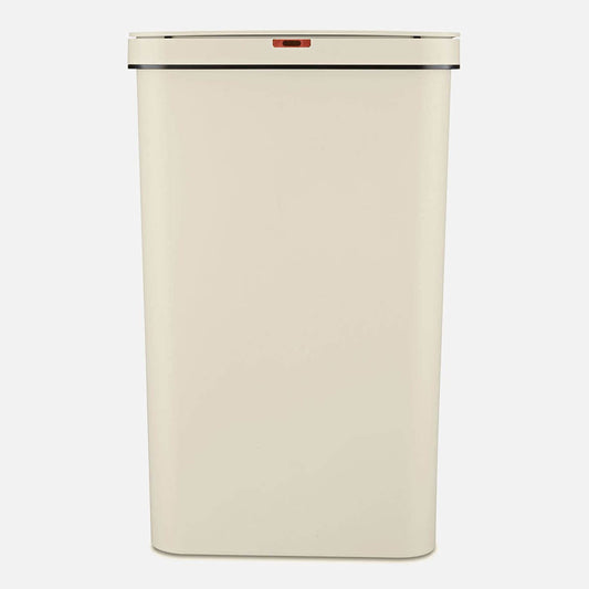 Tower T838005C Sensor Bin with Retainer Ring, Battery-Operated, 50L, Cream