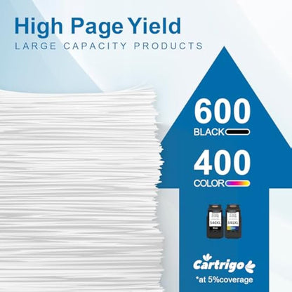 CARTRIGO 560 561 Ink Cartridges XL Compatible with Canon 560 561 Ink Cartridges, High Yield PG-560 Black & CL-561 Color, Compatible with Canon Pixma TS5350 TS5351 TS5352 TS5353 TS7450 TS7451 (2-Pack)