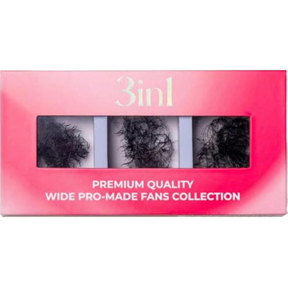 LLBA Promade Mix 750 Fans | Handmade Volume Eyelashes | Multi Selections From 5D To 12D | C CC D Curl | Thickness 0.03~0.1 mm | 9-18mm Length | Long Lasting | Easy Application 5D-0.07 D 11-12-13mm