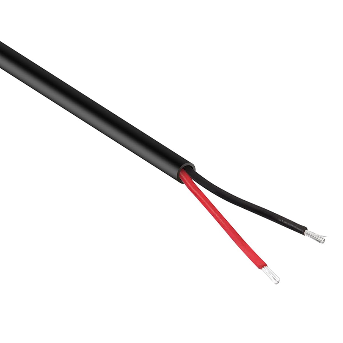 VOANZO 1 M USB 2 Pin Bare Male to Bare Wire Cable 2 Pin Male Connector for Custom Wiring, DIY Electronics Power Supply and Sensor Applications