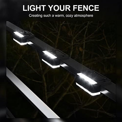 Solpex Solar Step Lights 16 Pack, Solar Outdoor Lights for Fence, IP65 Waterproof Solar Powered Outdoor LED Lights for Deck Porch Stair Yard Garden Patio Pool Decorations (Black, White)