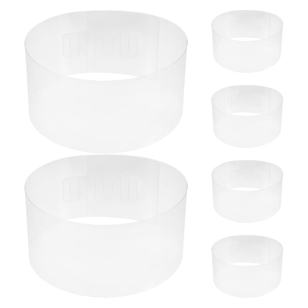 BESPORTBLE 6 Pack Adjustable Hat Shaper Insert Baseball Cap Inner Support Dome Hat Shape Protector with Buckle Plastic Caps Support Holder for