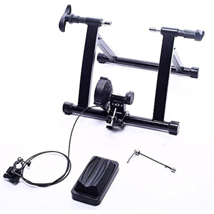 BalanceFrom Bike Trainer Stand Steel Bicycle Exercise Magnetic Stand with Front Wheel Riser