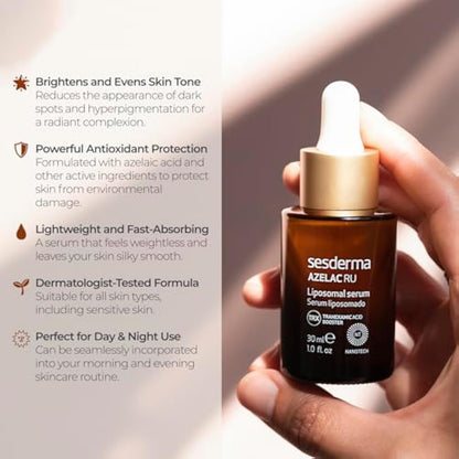 Sesderma Azelac Ru Liposomal Serum – Intensive depigmenting serum – Reduces and prevents dark spots – 30 ml
