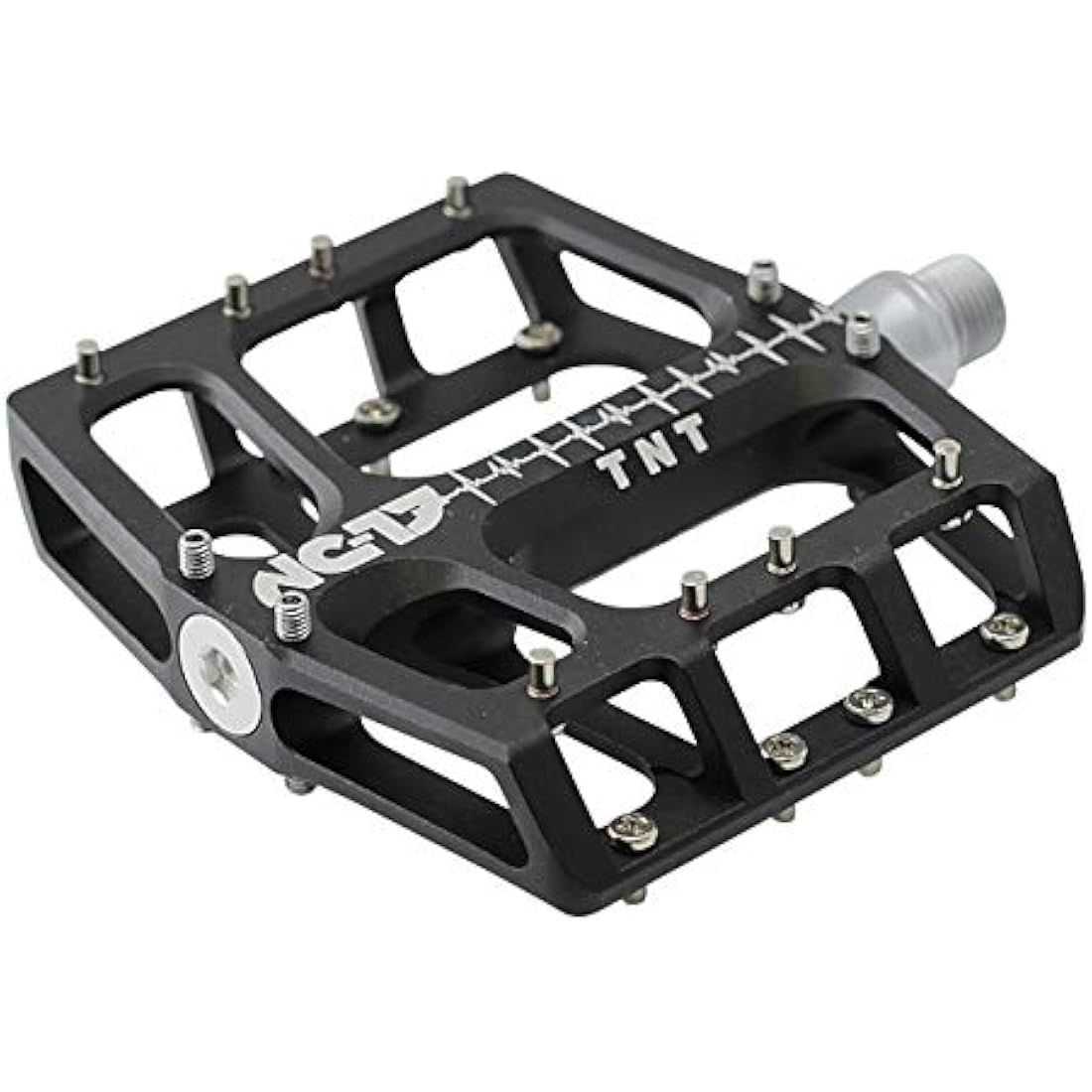 NC-17 Sudpin IV XL TNT Aluminium Platform Pedals/Mountain Bike Pedal/BMX Pedal/Flat Height 17.7 mm/Fail Safe System/Precision Bearing + Cr-Mo Axle/Includes Spare Pins
