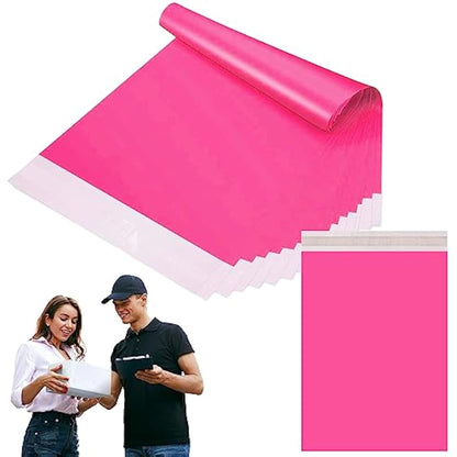 50p 28x42cm Hot Pink Vinted Postage Bags Mailing Bags for Clothes,Mailing Poly Postal Self Seal Bag,Parcel Shipping Bags Strong Packaging Bag Delivery Bags Plastic Envelopes for Posting Clothes Parcel