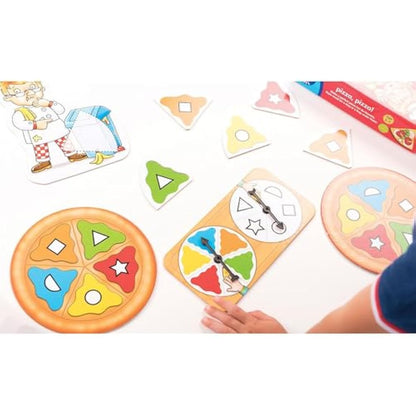 Orchard Toys Pizza, Pizza! Game, Educational Board Game for Preschoolers and Children Age 3-7, Shape and Colour Game, Educational Game Toy