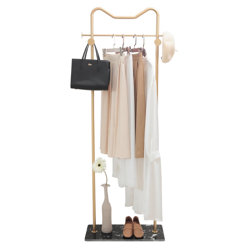 Cre Cra Marble Clothes Rack, Metal Coat Rack, Clothes Rail, Corner Coat Rack, Multifunctional Freestanding Clothes Rack, Clothes Rack